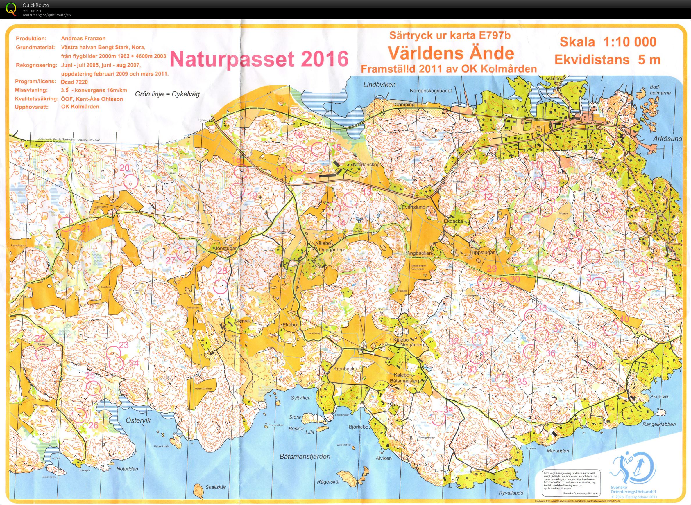 Trening Naturpass Arkösund (18-07-2016)