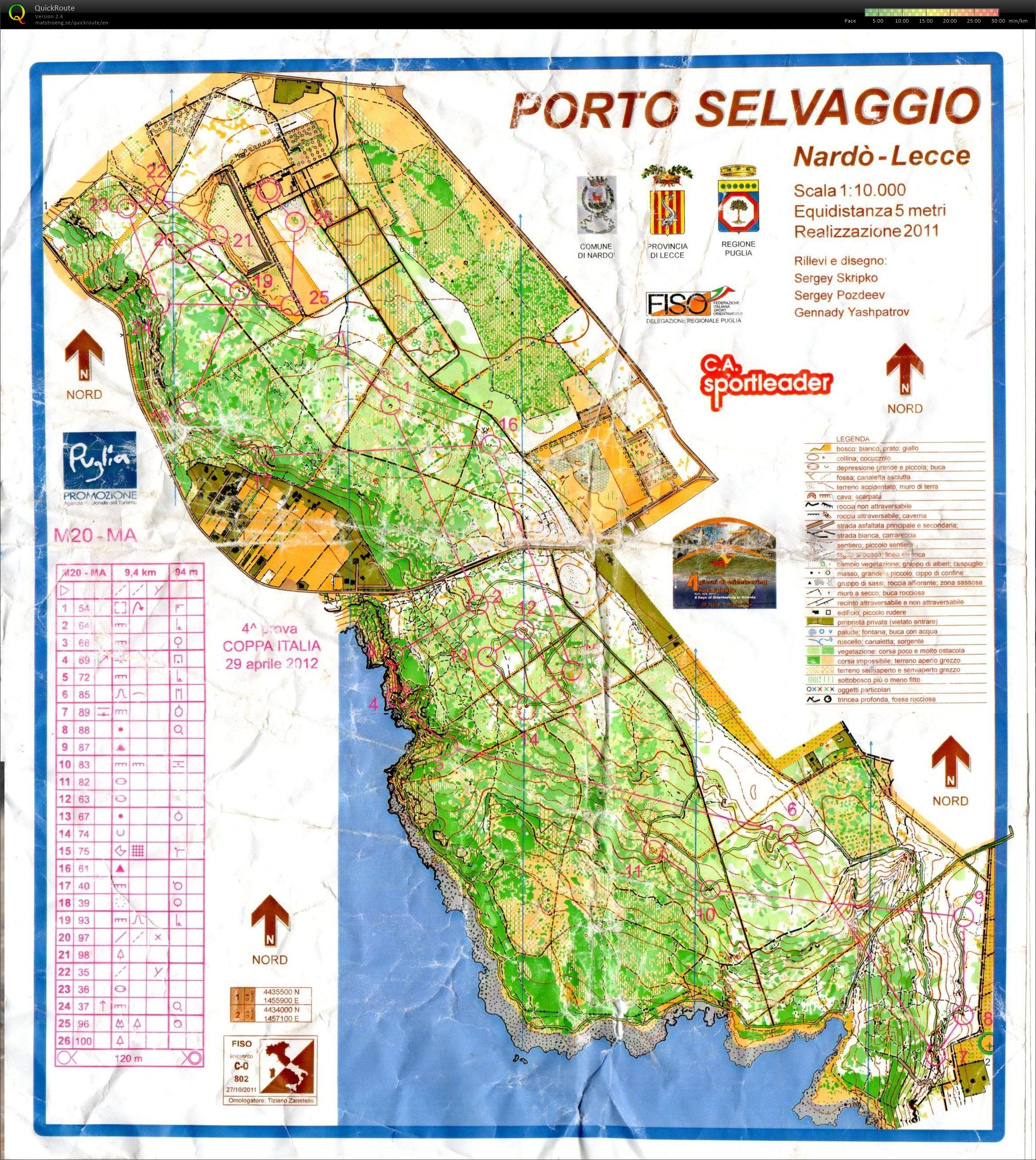 Trening Porto Selvaggio (2018-07-11)